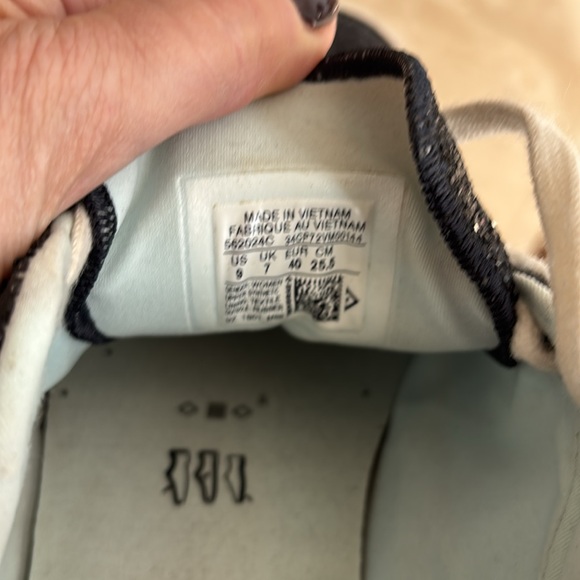 Converse/Chiara Ferragni black glitter sneakers Size 9. Preowned - Picture 8 of 8